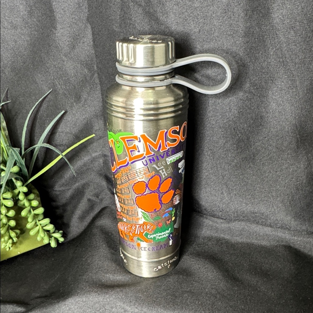 Clemson Tigers Football Catstudio Stainless Steel Insulated Water Bottle